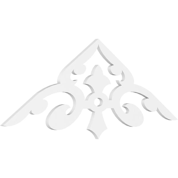 Ekena Millwork Pitch Whitman Architectural Grade PVC Gable Pediment, 60"W x 20"H x 1"P (8/12) GPP060X020X100WHI - main